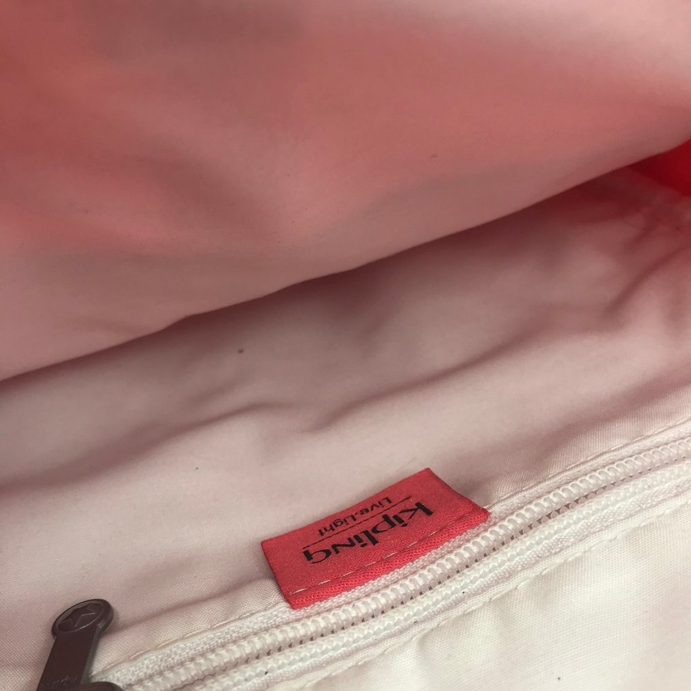 Kipling Pink Nylon Backpack - image 7